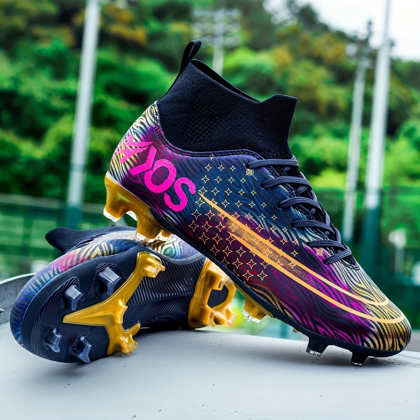 AA OOS Men'S Football Boots with Grip & High Ankle Design – Dario