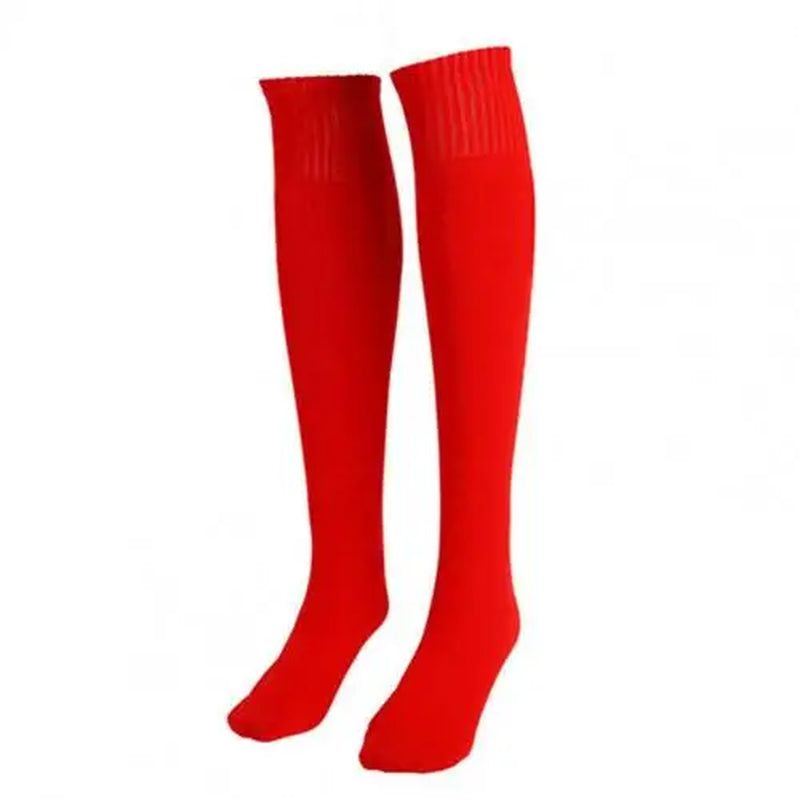 1 Pair Sports Socks Men Women Solid Color Anti-Slip Stocking Soccer Football Cycling Knee Socks Sports Basketball Socks