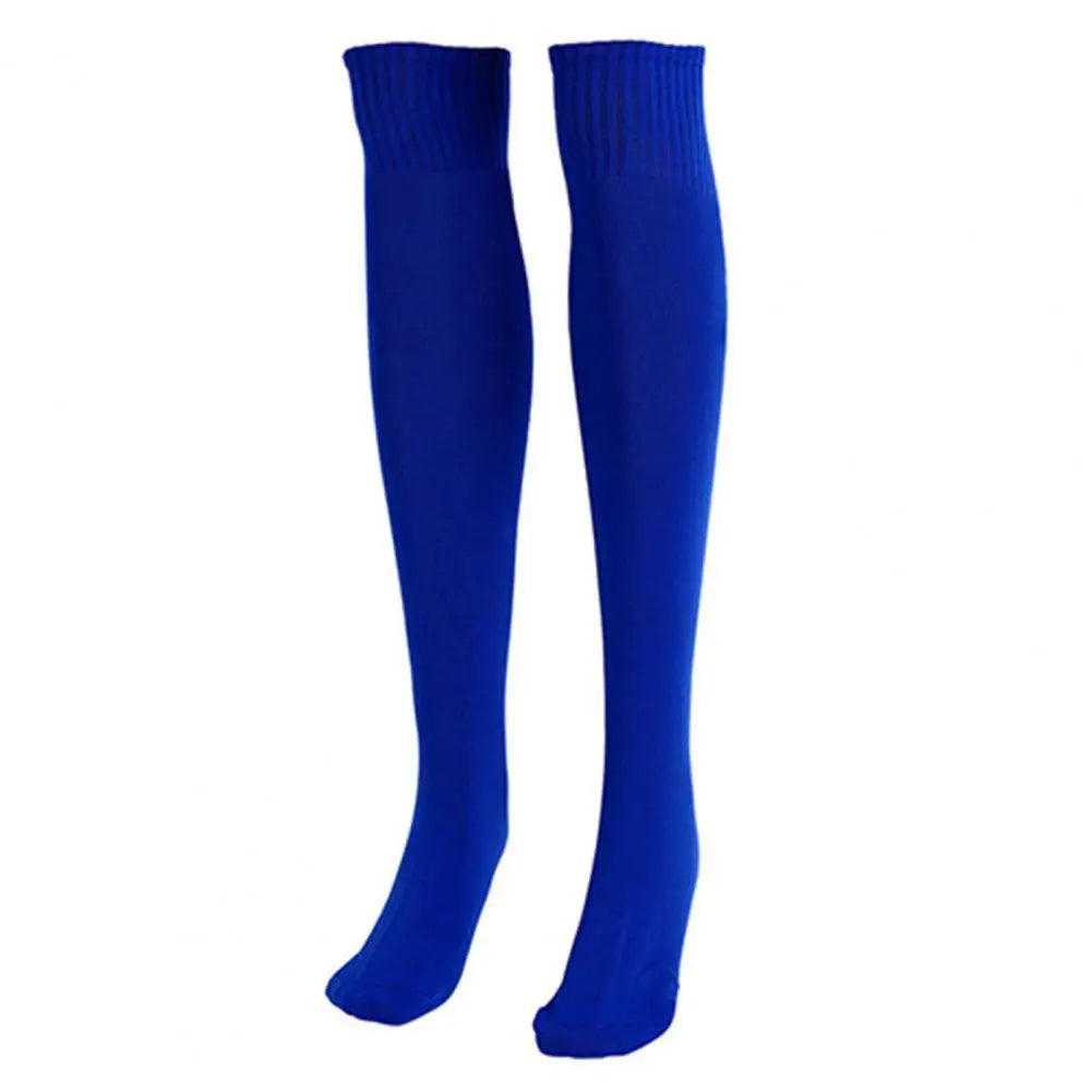 1 Pair Sports Socks Men Women Solid Color Anti-Slip Stocking Soccer Football Cycling Knee Socks Sports Basketball Socks