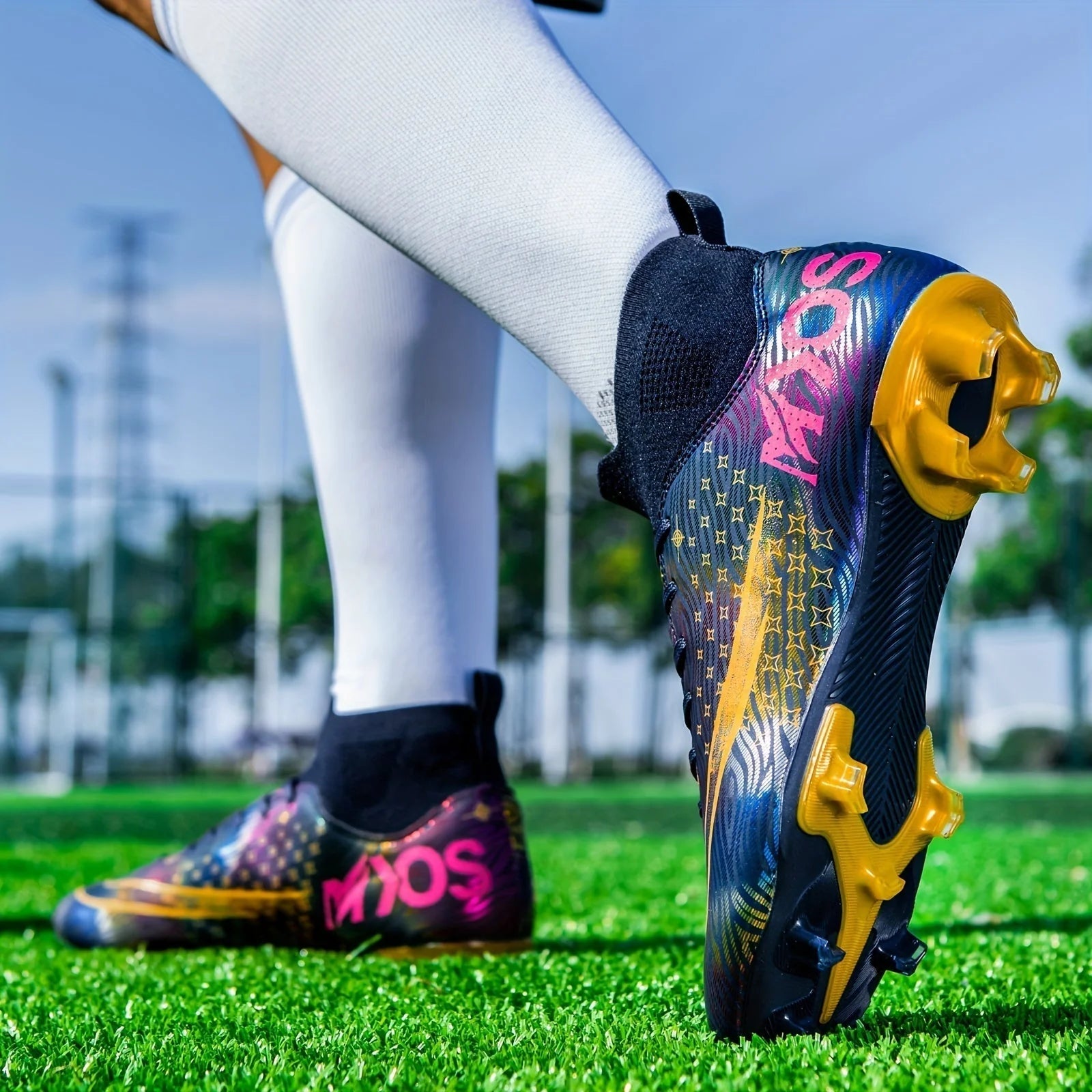 AA OOS Men'S Football Boots with Grip & High Ankle Design – Dario
